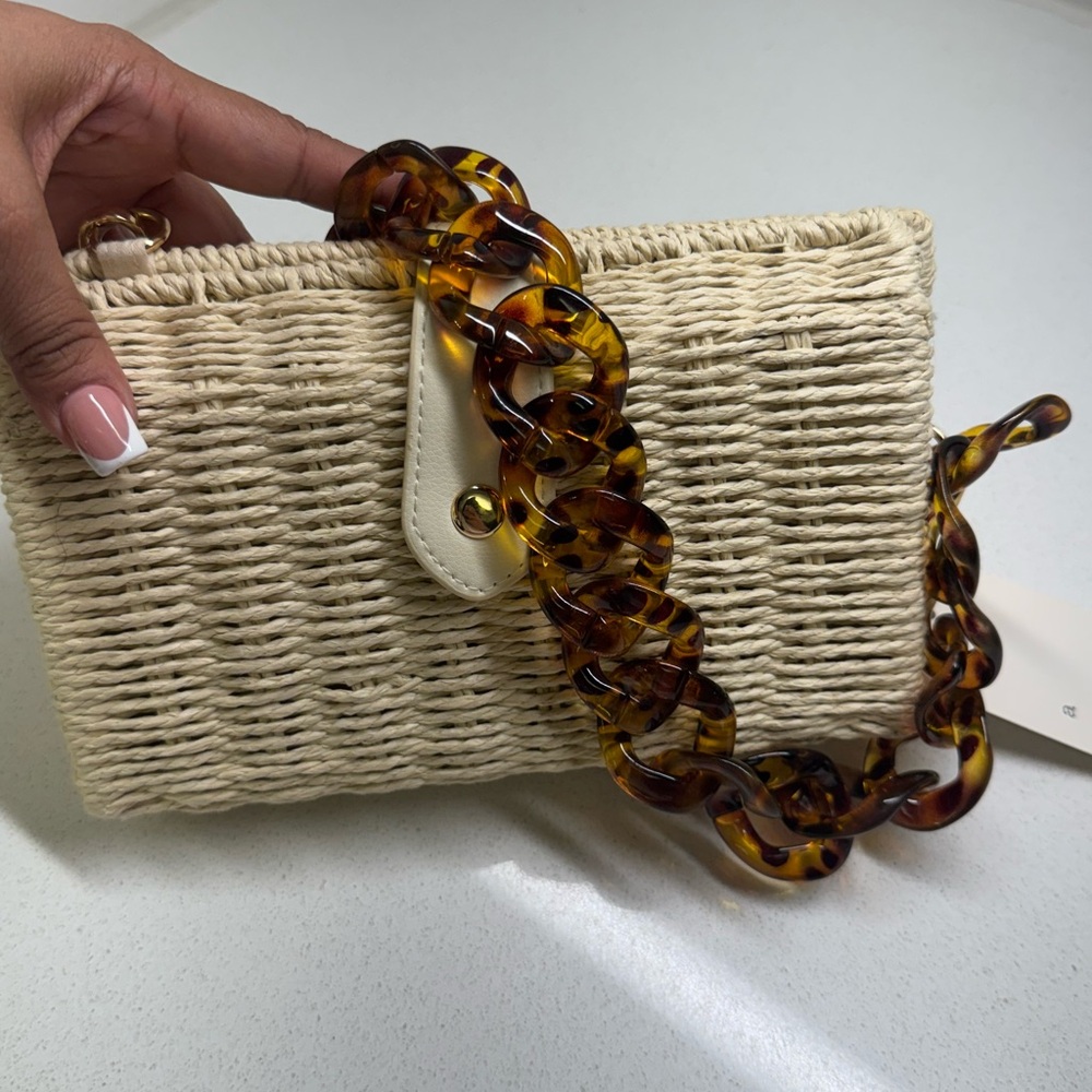 Vacation Bag Tortoise Shell Chain